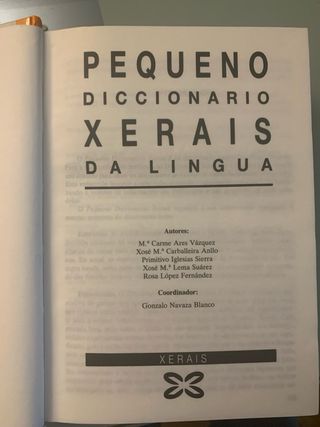 Pequeno diccionario xerais da lingua