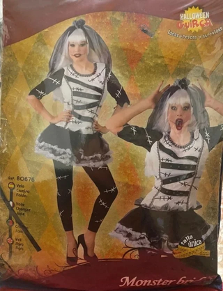Disfraz Halloween Monster Bride mujer M-L