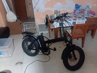 Bicicleta Eléctrica Plegable Negra