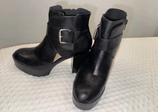 Botines Pull&Bear tacón plataforma abertura