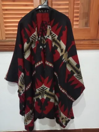 Poncho Springfield étnico teja negro