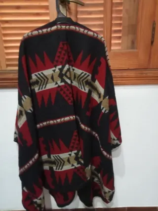 Poncho Springfield étnico teja negro