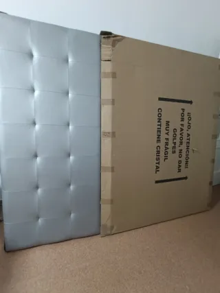 Cabecero Plata Polipiel Cama 150