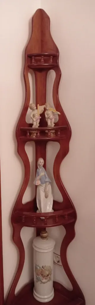 Esquinero de madera vintage, solo esta semana