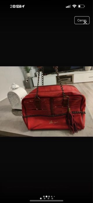 Bolso Desigual Rojo y Dorado