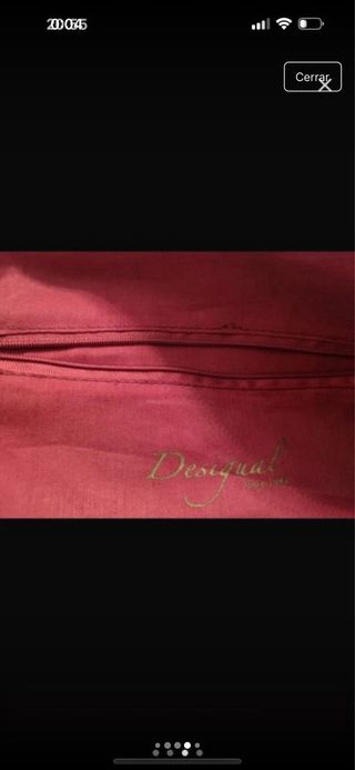 Bolso Desigual Rojo y Dorado