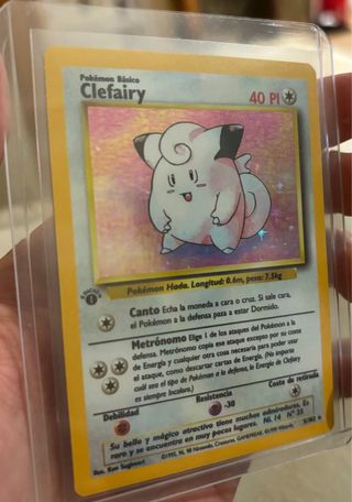 Cartas Pokémon Clefairy & Magneton Base Set 1 ed.