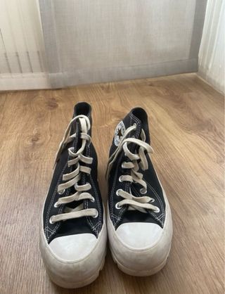 Converse plataforma negras