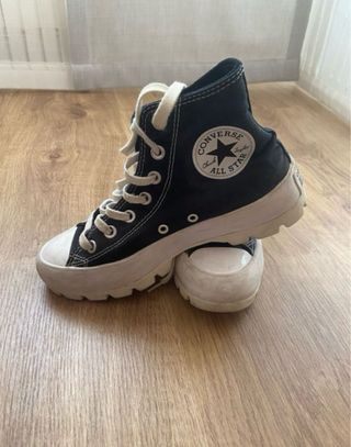 Converse plataforma negras
