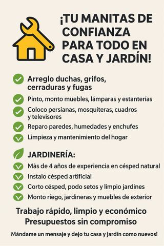 ¡Llama a tu manitas de confianza rápido y limpio!