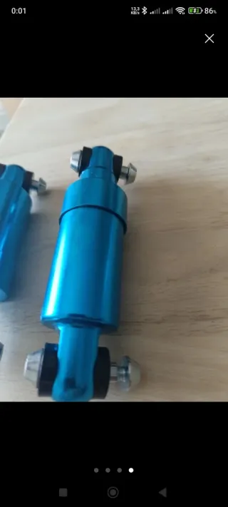 Amortiguadores Traseros Patinete Eléctrico Azul