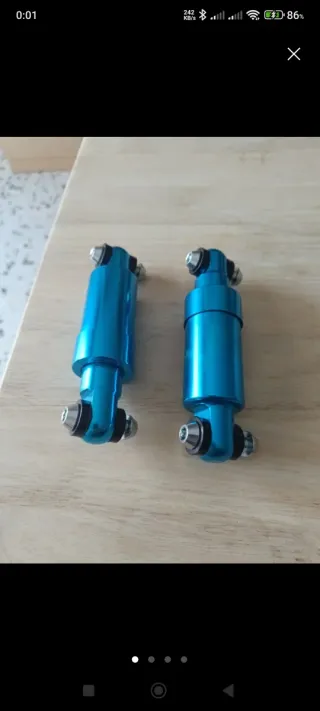 Amortiguadores Traseros Patinete Eléctrico Azul