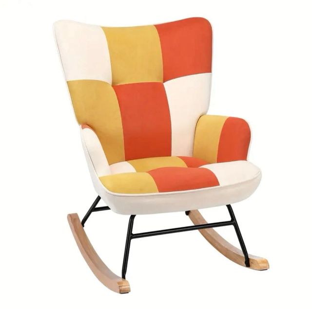 Silla Mecedora Diseño Moderno Terciopelo