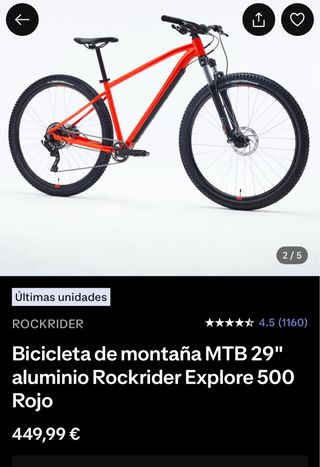 Bicicleta MTB Rockrider Explore 500 29