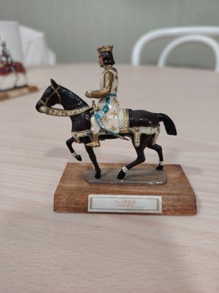 Soldado de plomo caballero a caballo