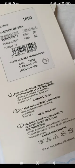 Camisón señora nuevo