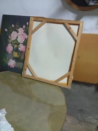 Láminas de cuadros con marco de madera