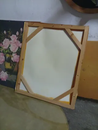 Láminas de cuadros con marco de madera