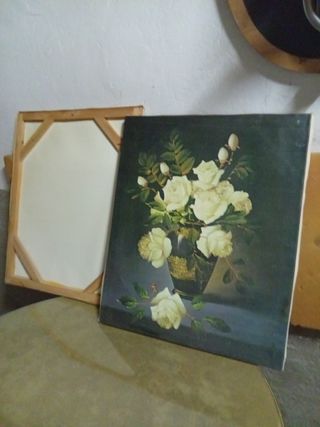 Láminas de cuadros con marco de madera