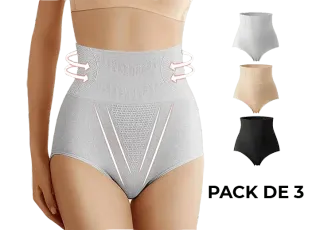 Pack 3 Bragas Faja Moldeadora Push Up