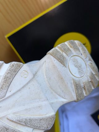 Buffalo Stivali Platform Pelle Bianca Tg 37