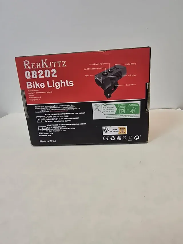 Luz Delantera RehKittz QB202 para Bicicleta