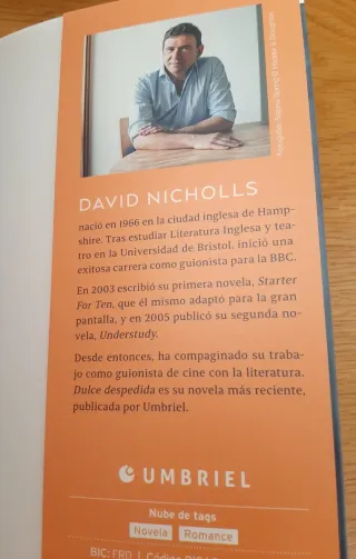NOVELA "DULCE DESPEDIDA" DE DAVID NICHOLLS