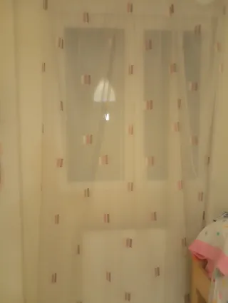 Cortinas de tela a rayas