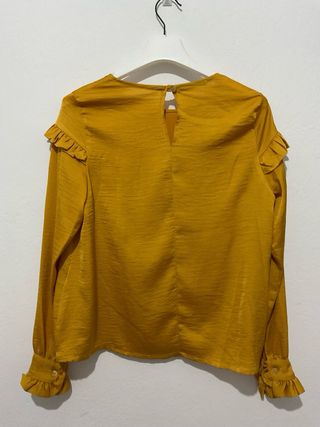 Blusa Mostaza Fiesta Talla Única