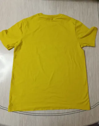 Camiseta Adidas® L manga corta amarilla mujer