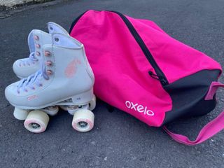 Patines Oxelo Talla 33 con Bolsa Rosa
