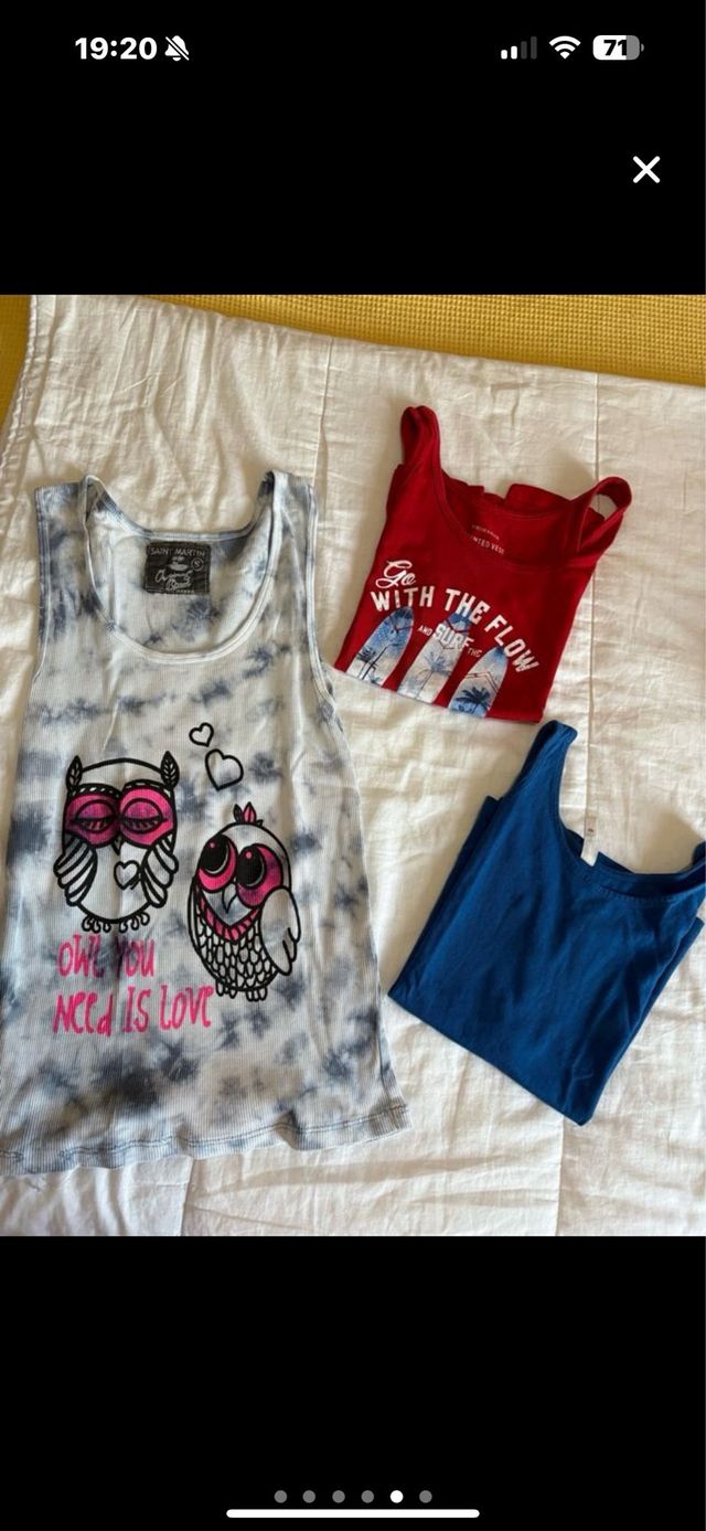 lote 15 camisetas en XS y S, ideal niñas todo 13€