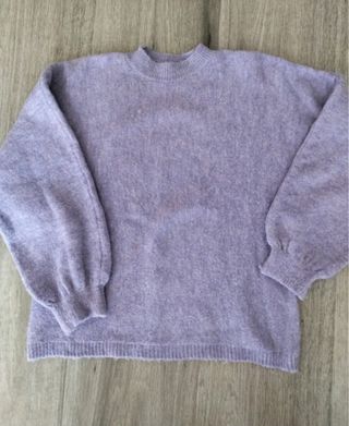 Jersey lila de cuello alto