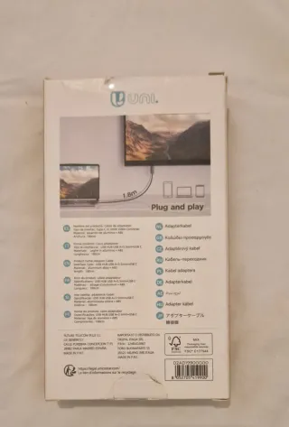 Cable UNI Tipo-C a HDMI 1.8m 4K