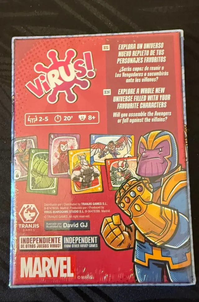 Juego de mesa Virus! Marvel