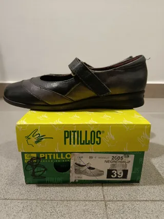 Zapatos Pitillos Talla 39 Negros/Grises