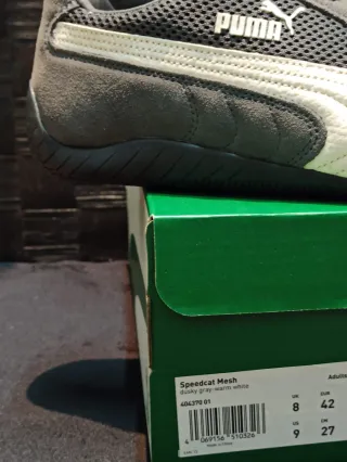 Puma Speedcat Mesh Gris/Blanco Talla 42
