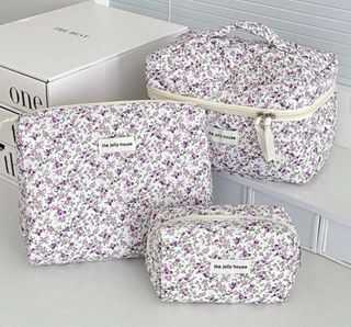 Estuches de maquillaje florales