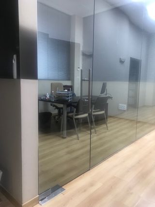 Cristales divisorios de oficina