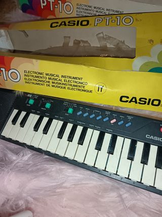 Casio PT-10 Teclado Electrónico Blanco,original