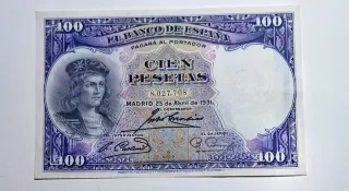 100 Pesetas 1931 Sin serie 8027