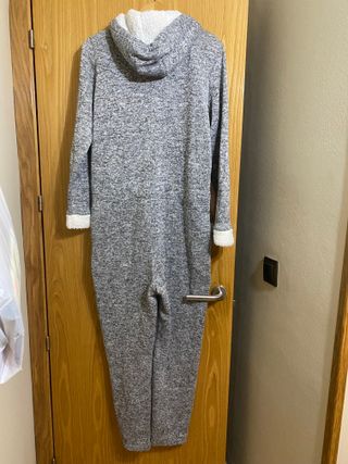 Pijama Mono Gris Jaspeado de Mujer o Niña