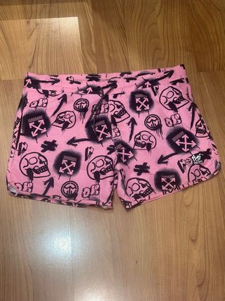 Bañador Pink Skull Graffiti