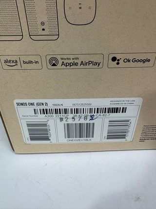 Sonos One (Gen 2) Alexa AirPlay 2