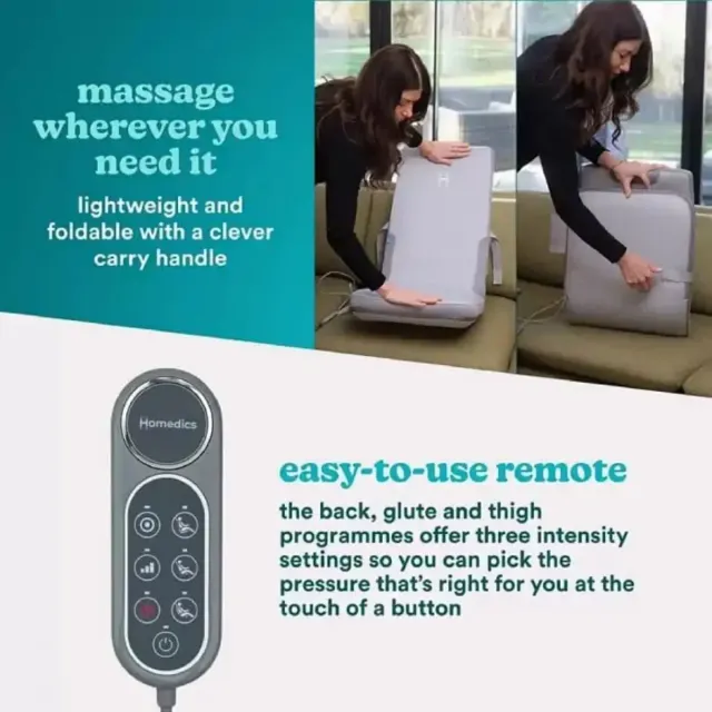 Cojín masaje corporal flexible con calor