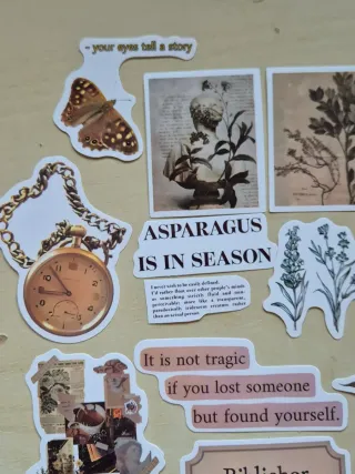 Set Adesivi Vintage Floreali e Architettonici