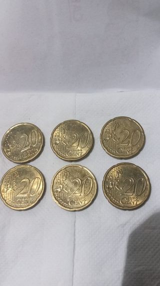 20 centimos Euro Austria 2003 y 2002, y varias más