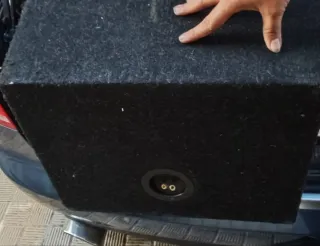 Subwoofer Boxes Coche Negro/Rojo