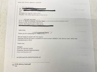 guitarra acustica martin and co. d-35 johnny cash commemorative edition 6/32