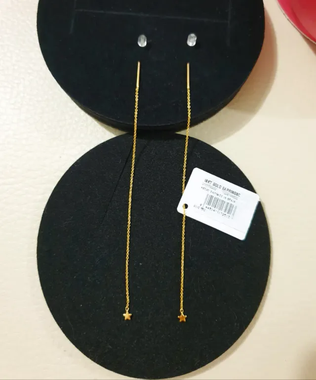 Pendientes Tous Oro 18k Estrella y Barra